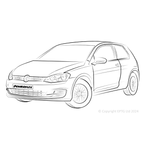 Golf MK7 5G 2WD up to 122PS Rear Beam (2012-2019)