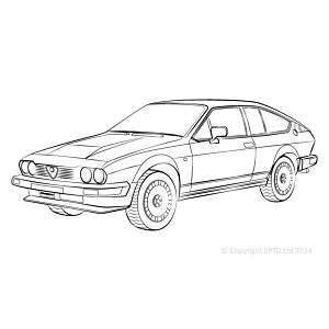 Alfetta, Giulietta, GTV6 Type 116 (1972-1987), 75 (1985-1992)